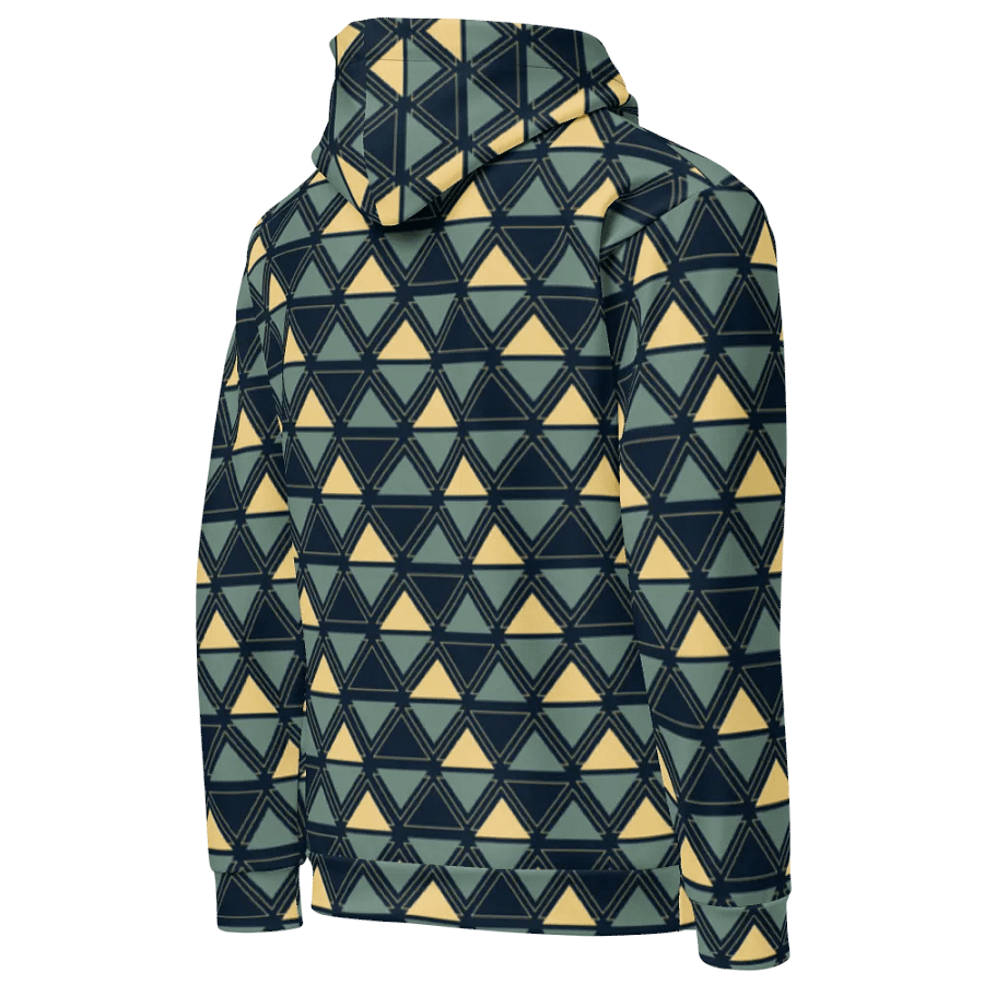Triangulated Night Geometric Allover Print Hoodie for Men & Women product image (4)