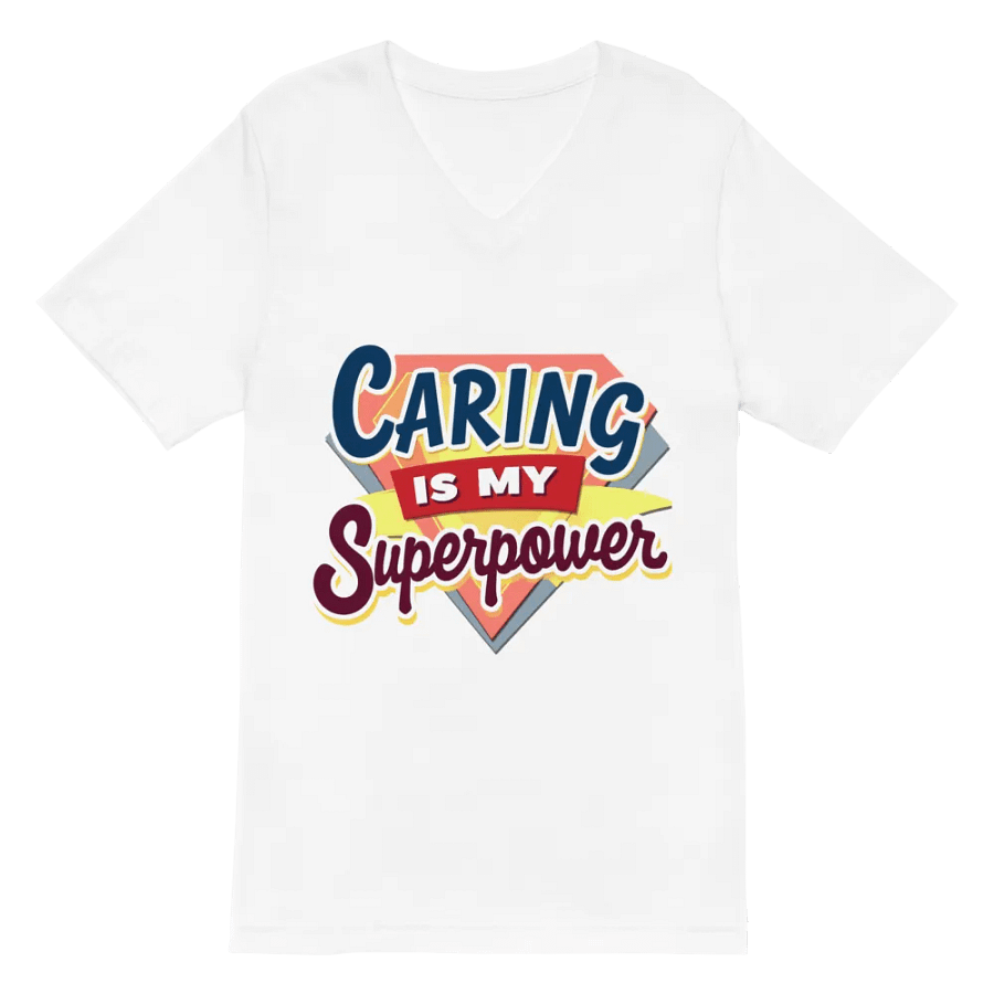 Superpower Caring V-Neck Tee product image (6)