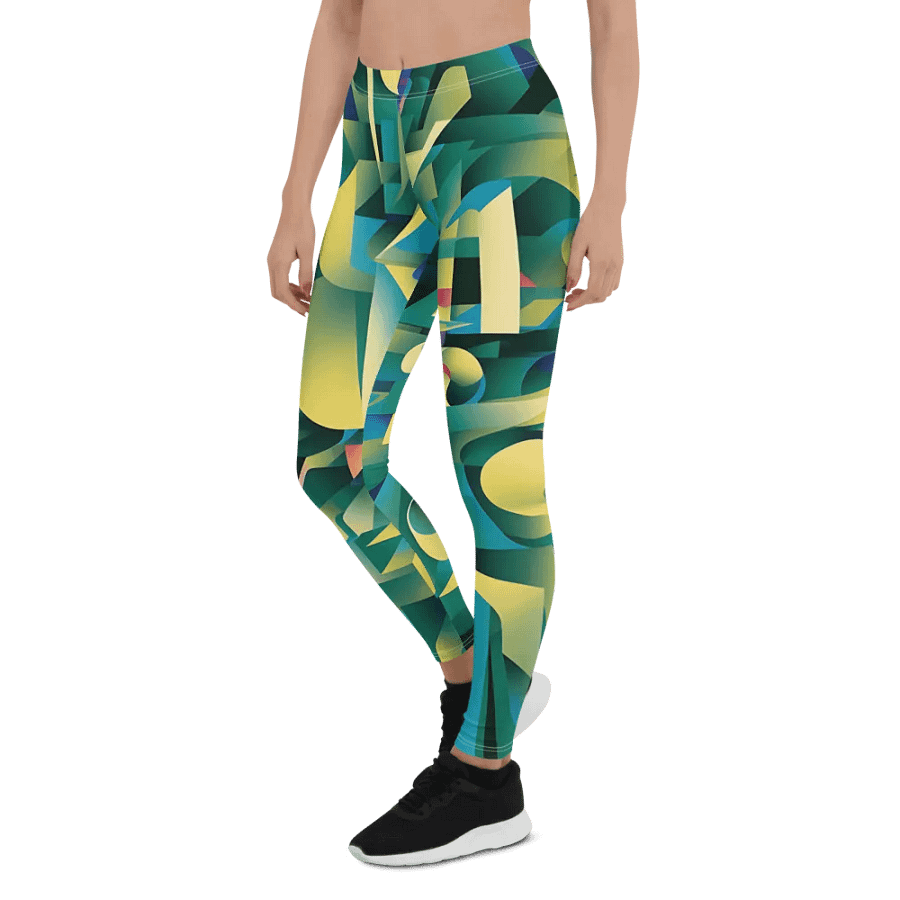 Abstract Lithographic Pattern Design leggings - V8 product image (6)