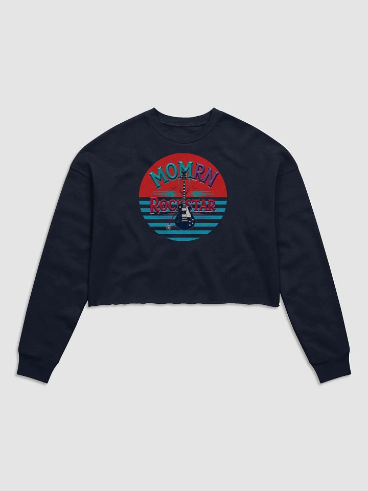 Rockstar Mom Fleece Crop Sweatshirt product image (5)
