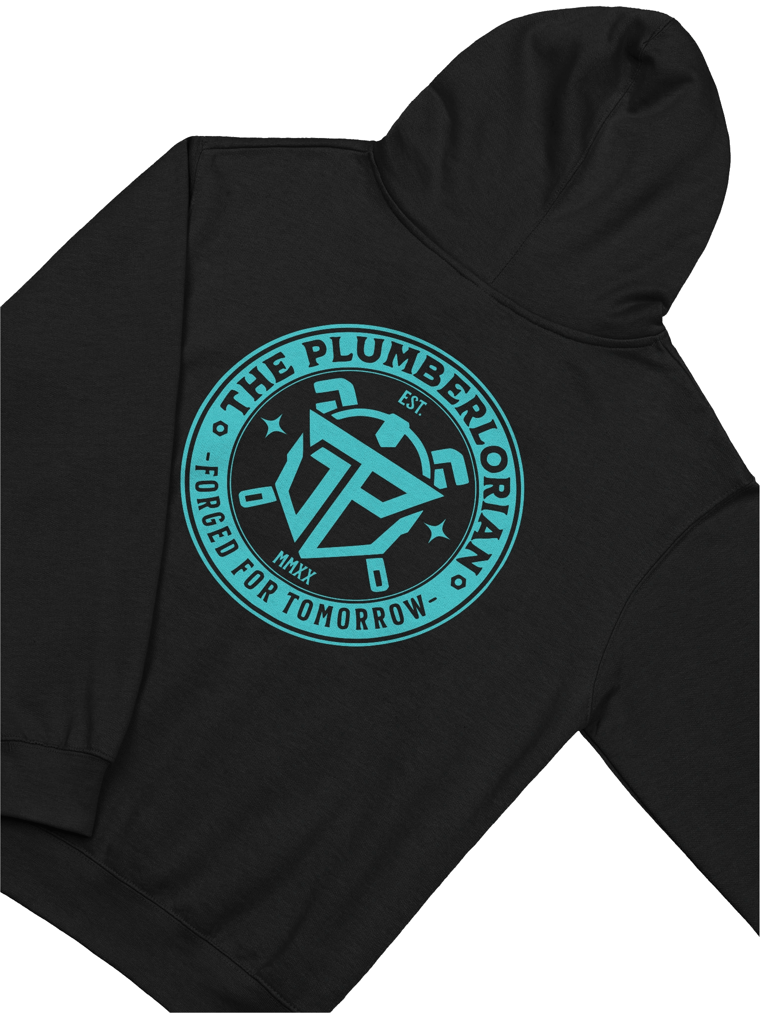 FORGED HOODIE (TEAL LOGO) product image (2)
