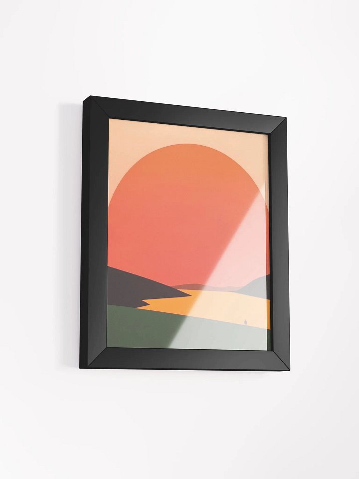 Framed Posted of a Big Sunset product image (57)