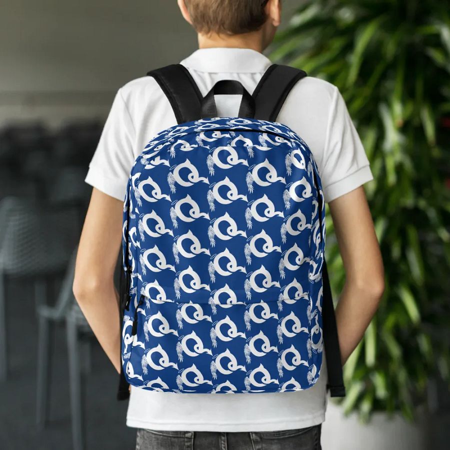 Q vs. Evil Q Blue Backpack product image (7)