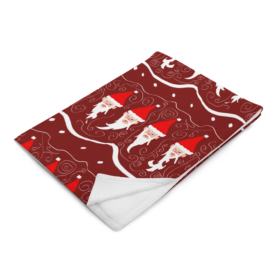 Bearded Santa Pattern Throw Blanket product image (14)
