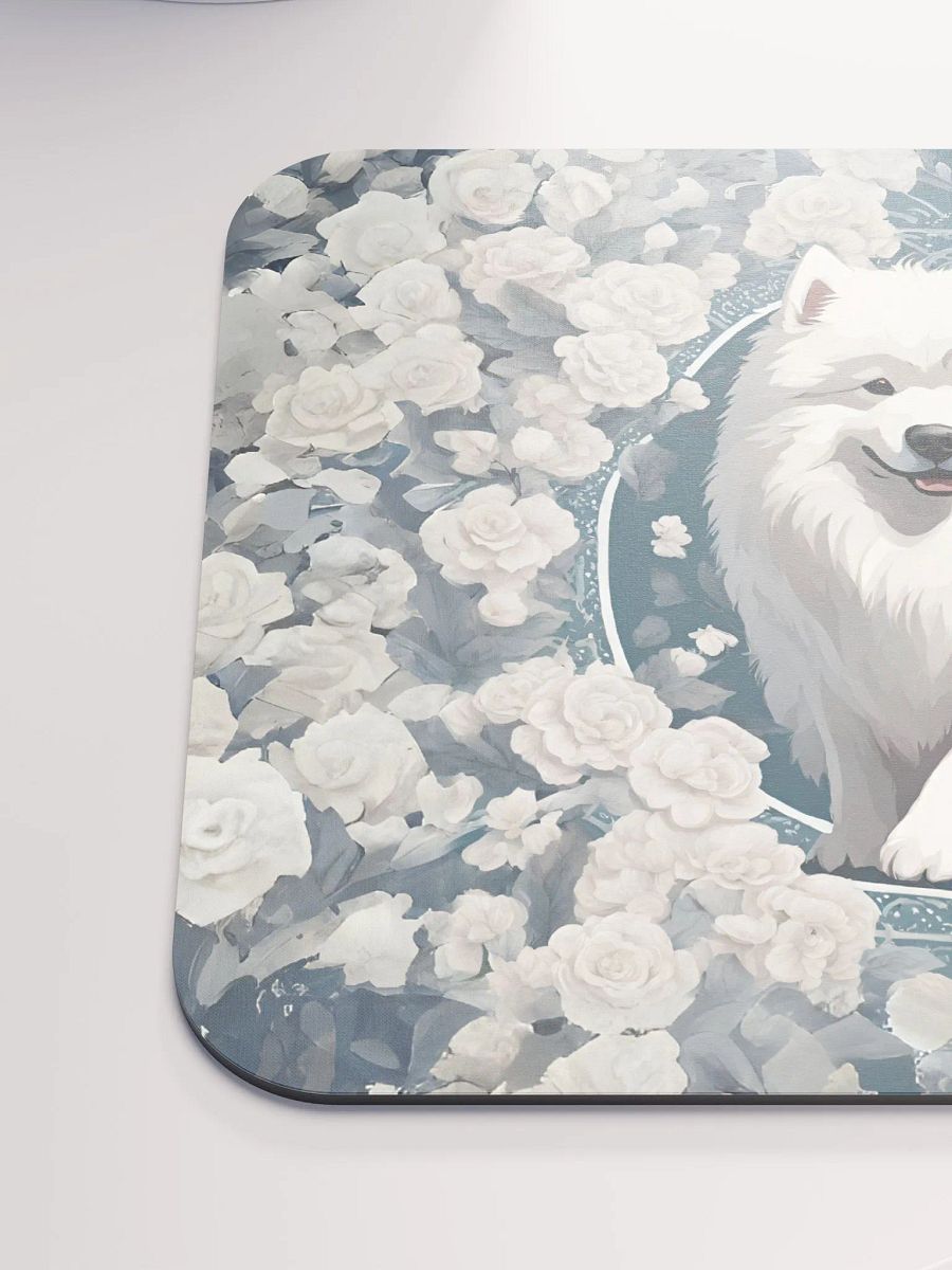 Floral Samoyed Mouse Pad product image (7)