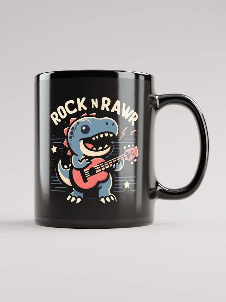 Rock n Rawr Dinosaur Singing Kawaii Mug product image (1)