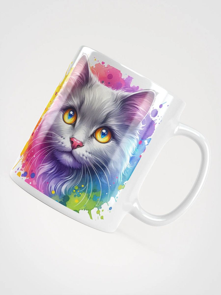 Beautiful Grey Cat Watercolor Mug Fit For Any Greybie Parent product image (4)