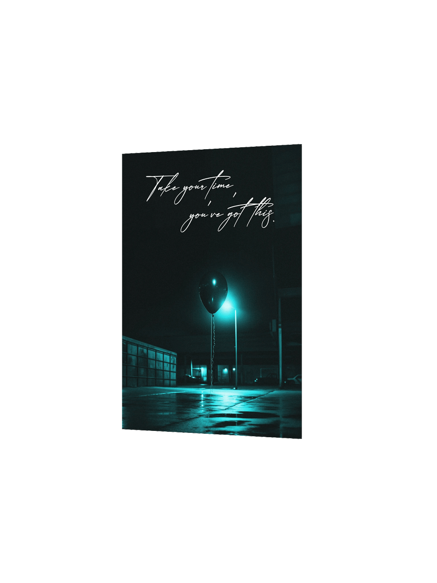 "Take your time" Handwritten Matte Poster product image (10)