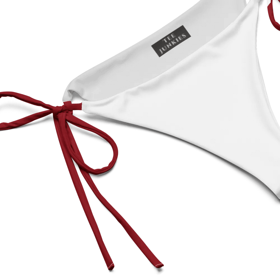 Low Rise Cheeky String Bikini Bottoms, White product image (3)