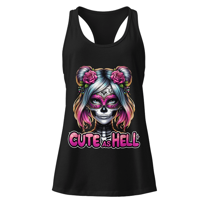 Cute as Hell Racerback Tank product image (1)