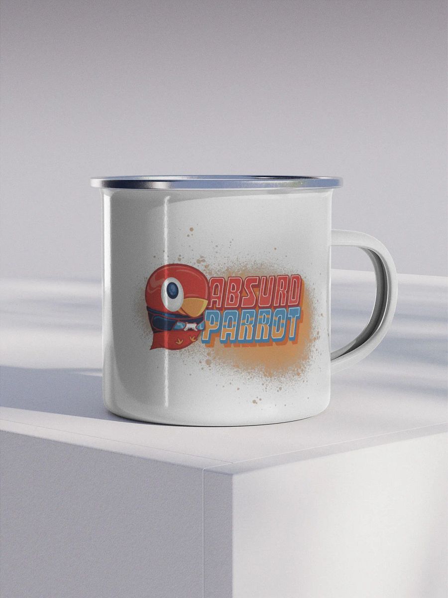 Cozy Parrot Enamel Mug 12oz product image (4)