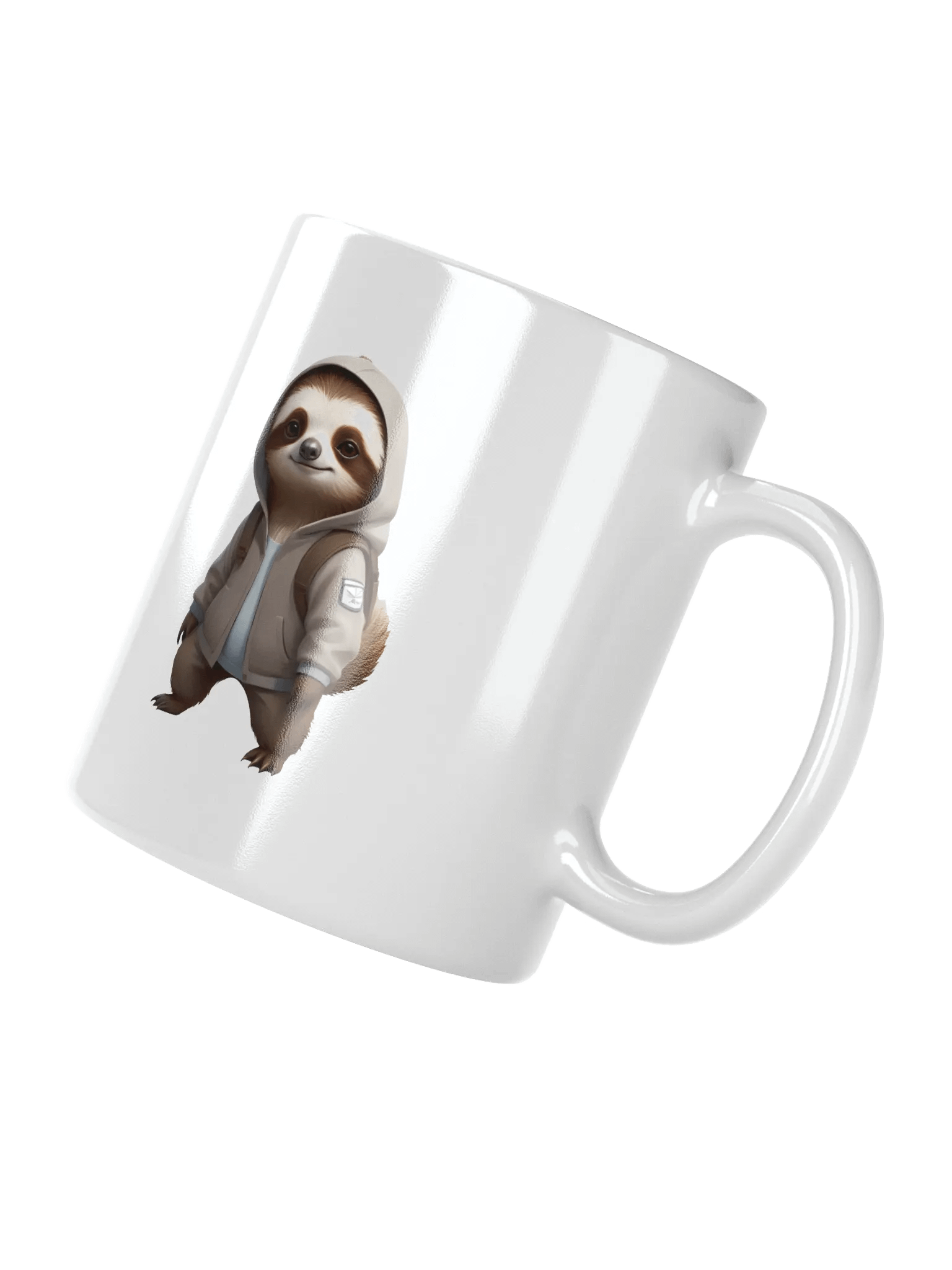 Cool Cartoon Sloth White Mug product image (3)