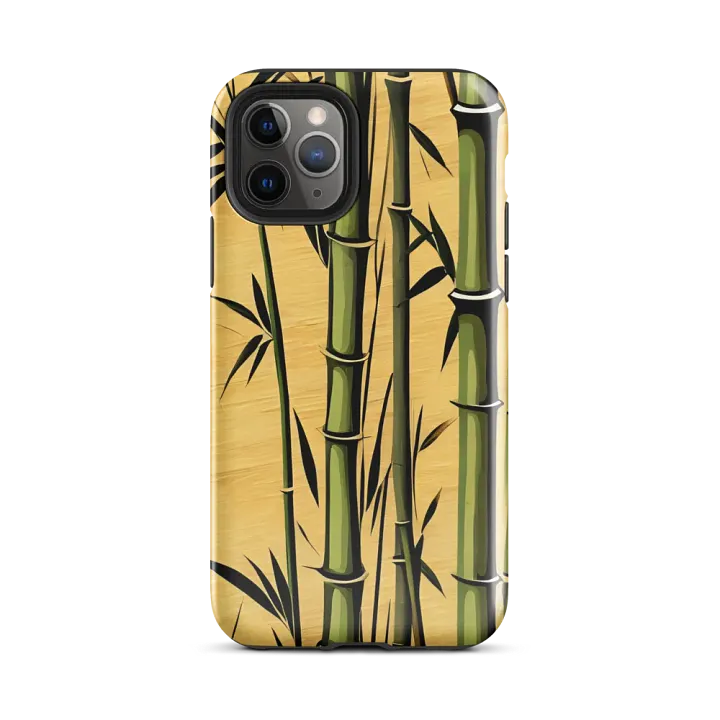 Tough Phone Case for iPhone® - Minimalist Painting of Bamboo product image (2)