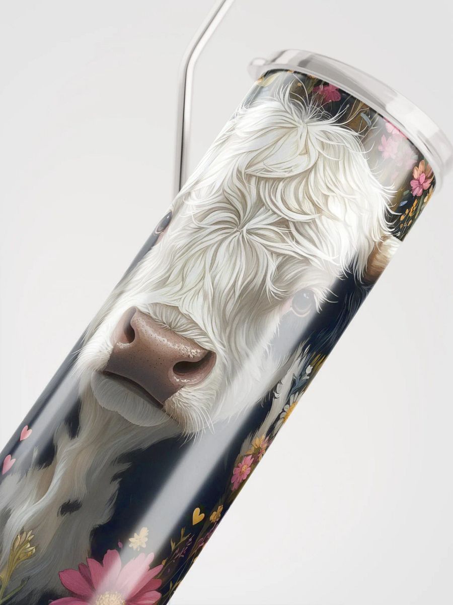 Floral Cow Stainless Steel Tumbler product image (5)