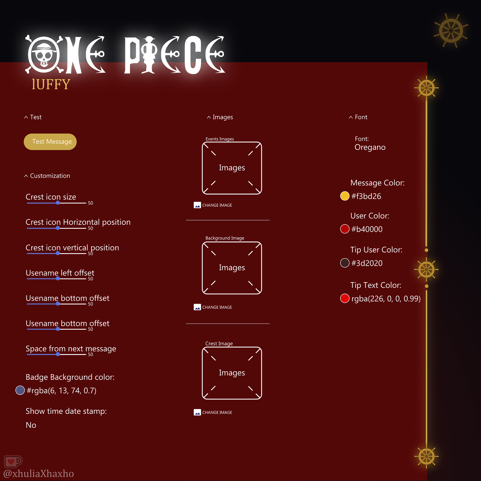 ONE - PIECE Chat Widget Animated, One Piece Chat Widget LuffyTheme, Chat Box and Alerts for Twitch, StreamElements, Chat Widget Animated product image (3)