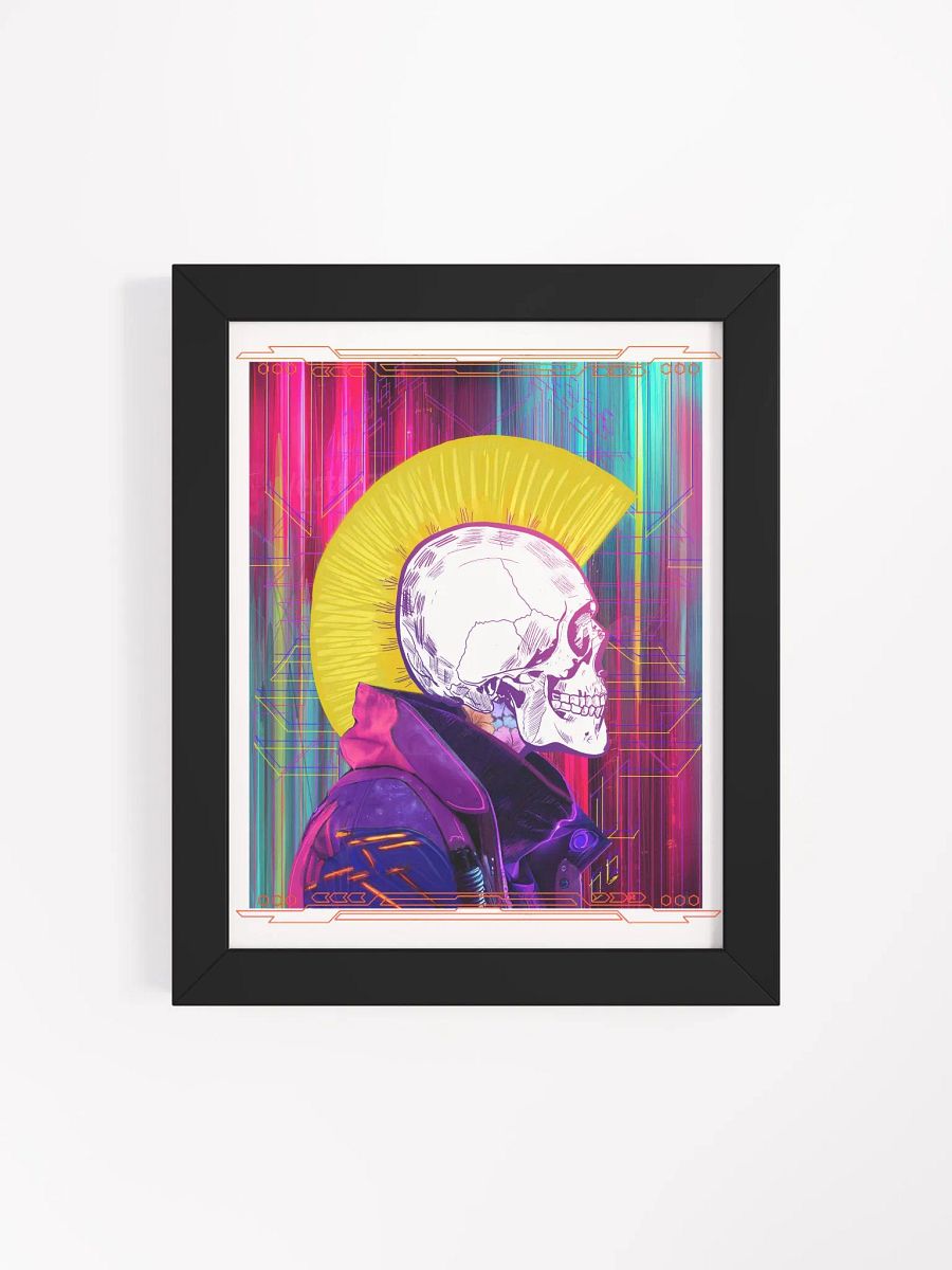 Framed Matte Poster - Skull Mohawk product image (14)