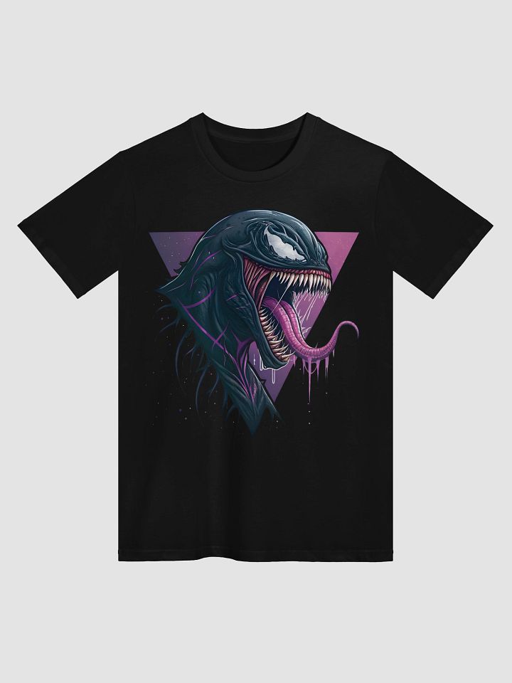 Symbiote Dark Hero Face Graphic | Bold Streetwear for Movie Fans product image (1)