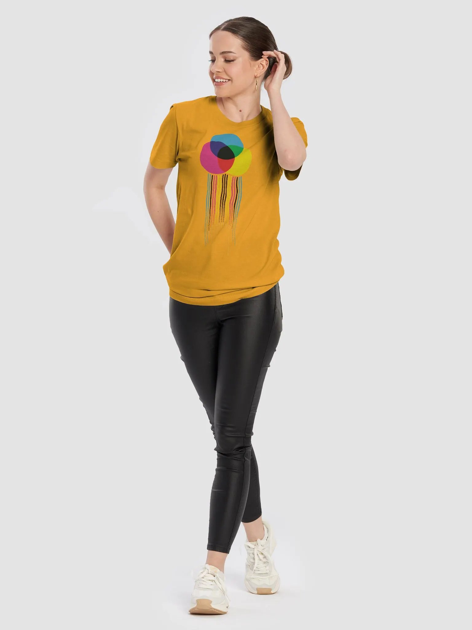 Yellow CMYK "Print Test" Shirt product image (10)