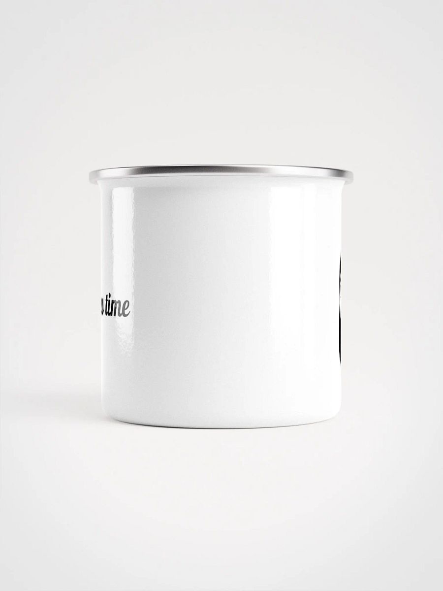 "It just takes time" Enamel Mug (Lefty Flip) product image (2)
