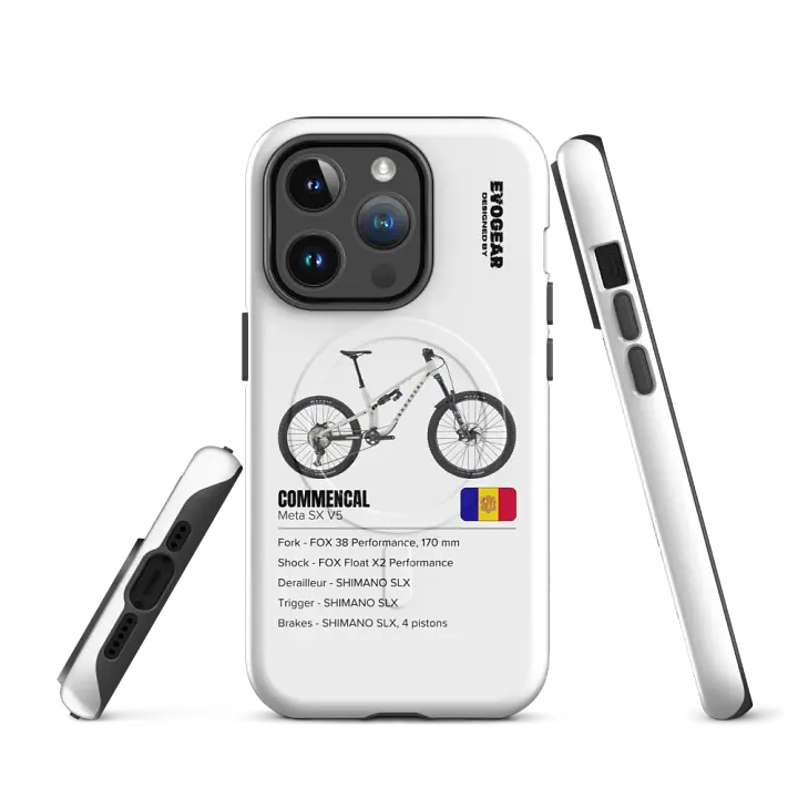 White Commencal Meta SX V5 iPhone MagSafe Case 2.0 product image (3)