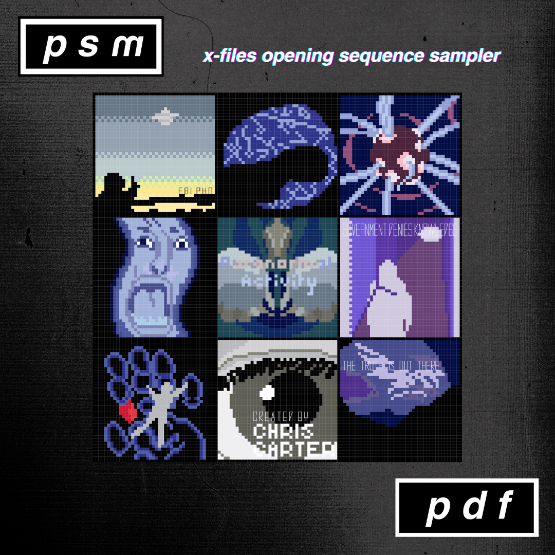 The X-Files Opening Sequence Sampler Pattern product image (1)