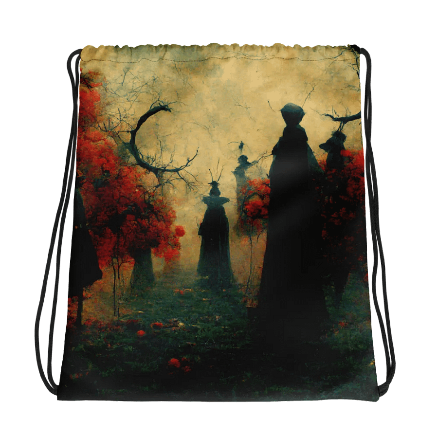 Mystic Forest All-Over Drawstring Bag product image (1)