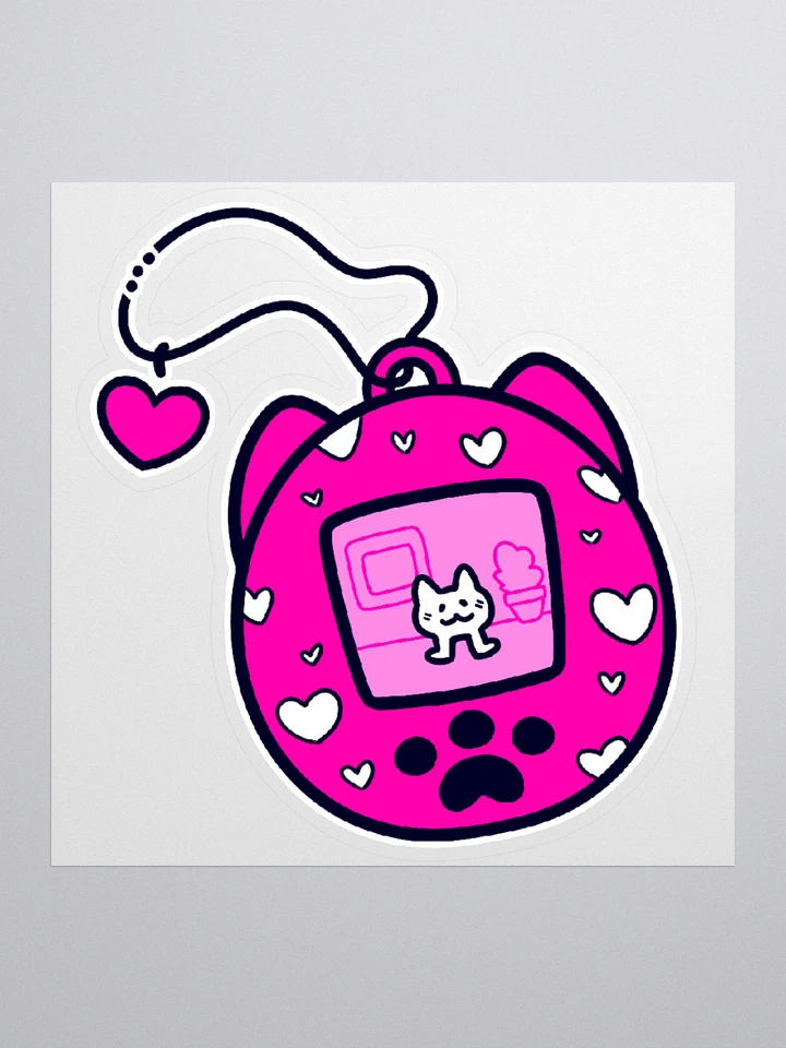 Lovely Digital Meow Sticker 2 - Hot Pink product image (2)