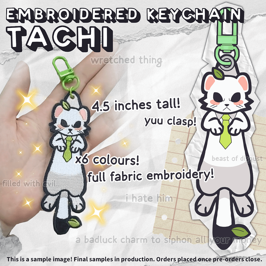 FURIRIRI Embroidered Keychain [PREORDER] product image (2)