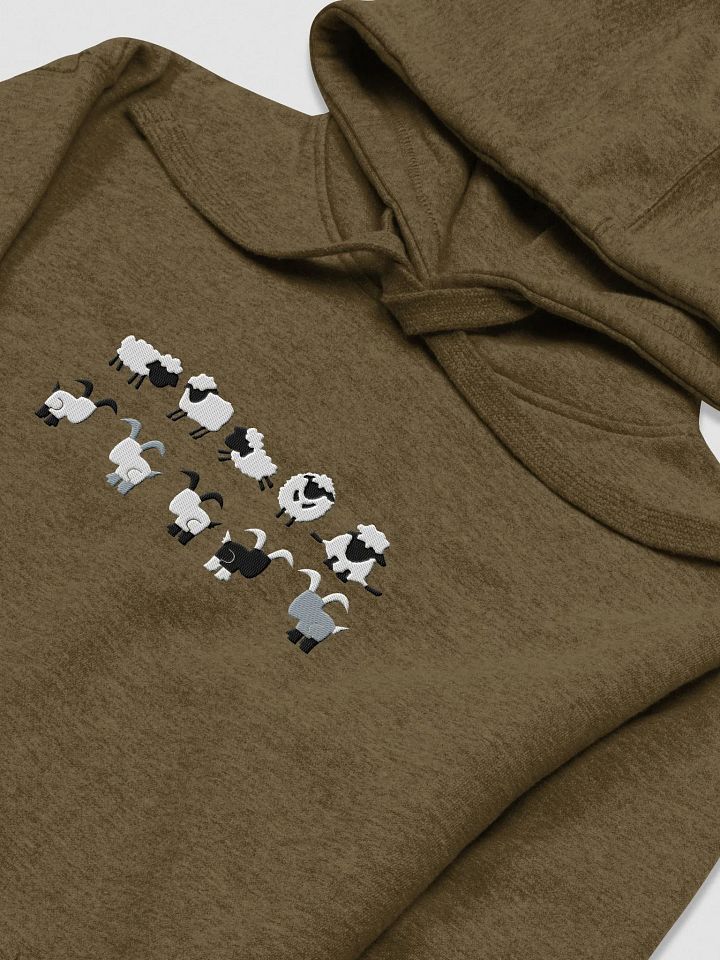 The Sheep & The Goats (Embroidered Hoodie) product image (1)