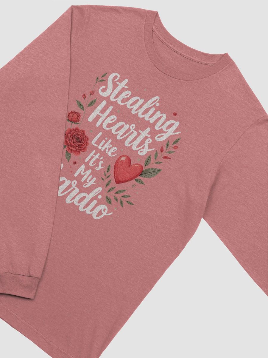 Stealing Hearts Like It's My Cardio' Valentine's Day Long Sleeve Tee product image (23)