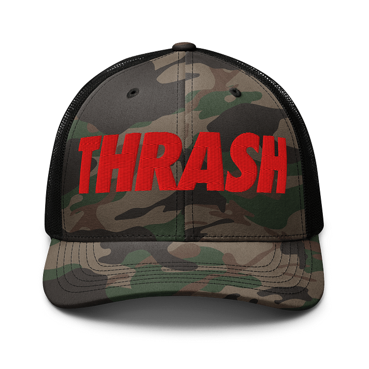 THRASH CAMO HAT (RED) product image (1)