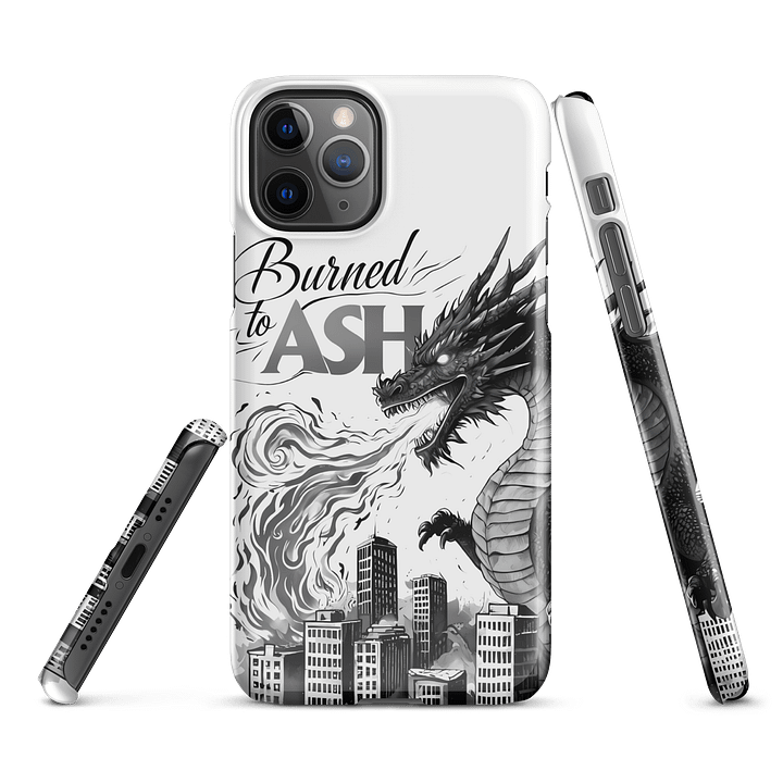 Apocalyptic Dragon Art | 'Burned to Ash' Monochrome Print Snap Case for iPhone® product image (2)