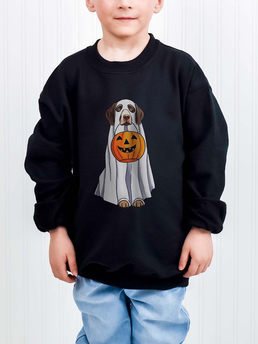 Halloween German Shorthaired Pointer(Liver Roan) Youth Sweatshirt product image (1)