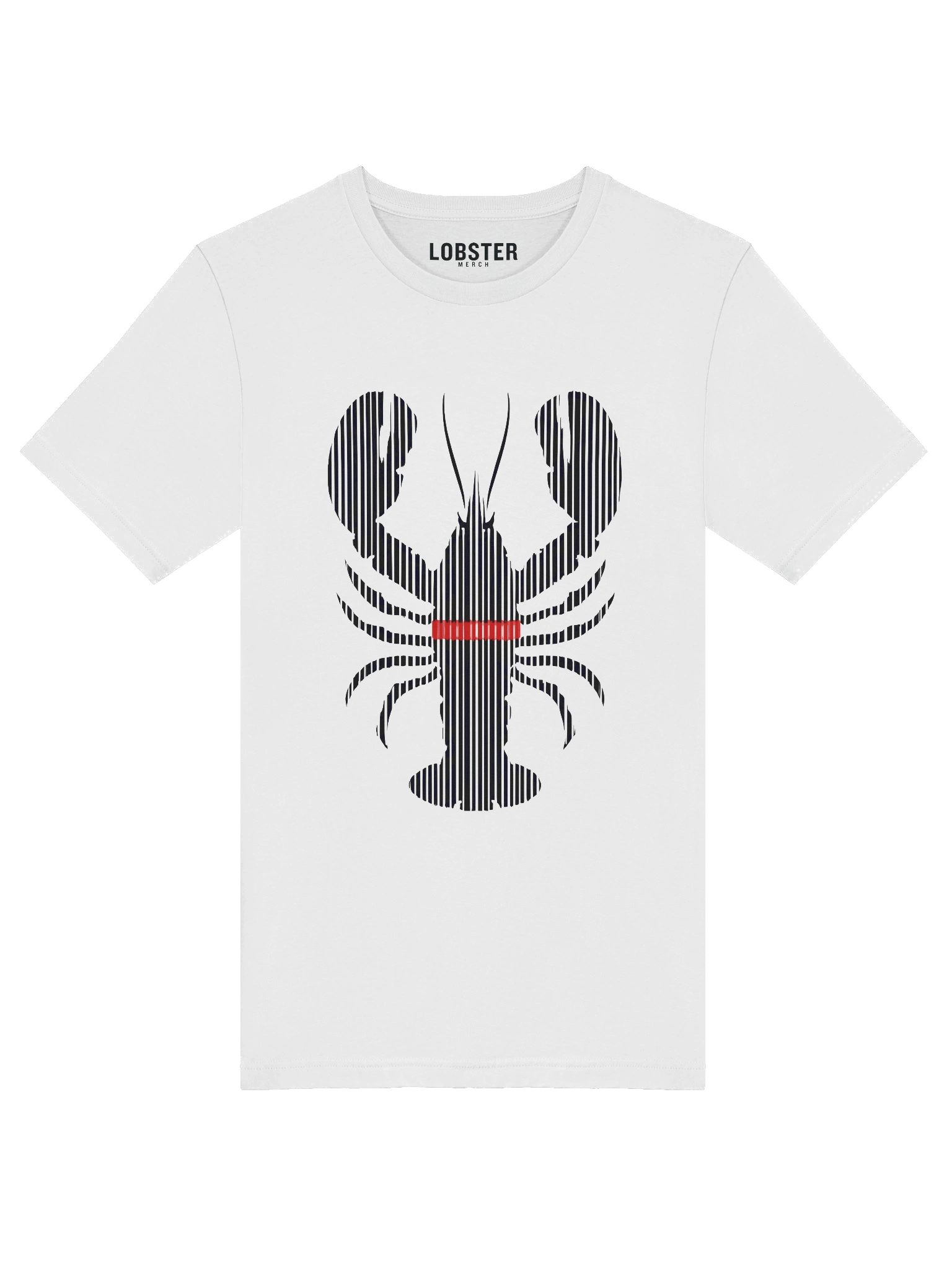 Barcode Shell T-Shirt | Minimal Lobster Streetwear Tee product image (5)