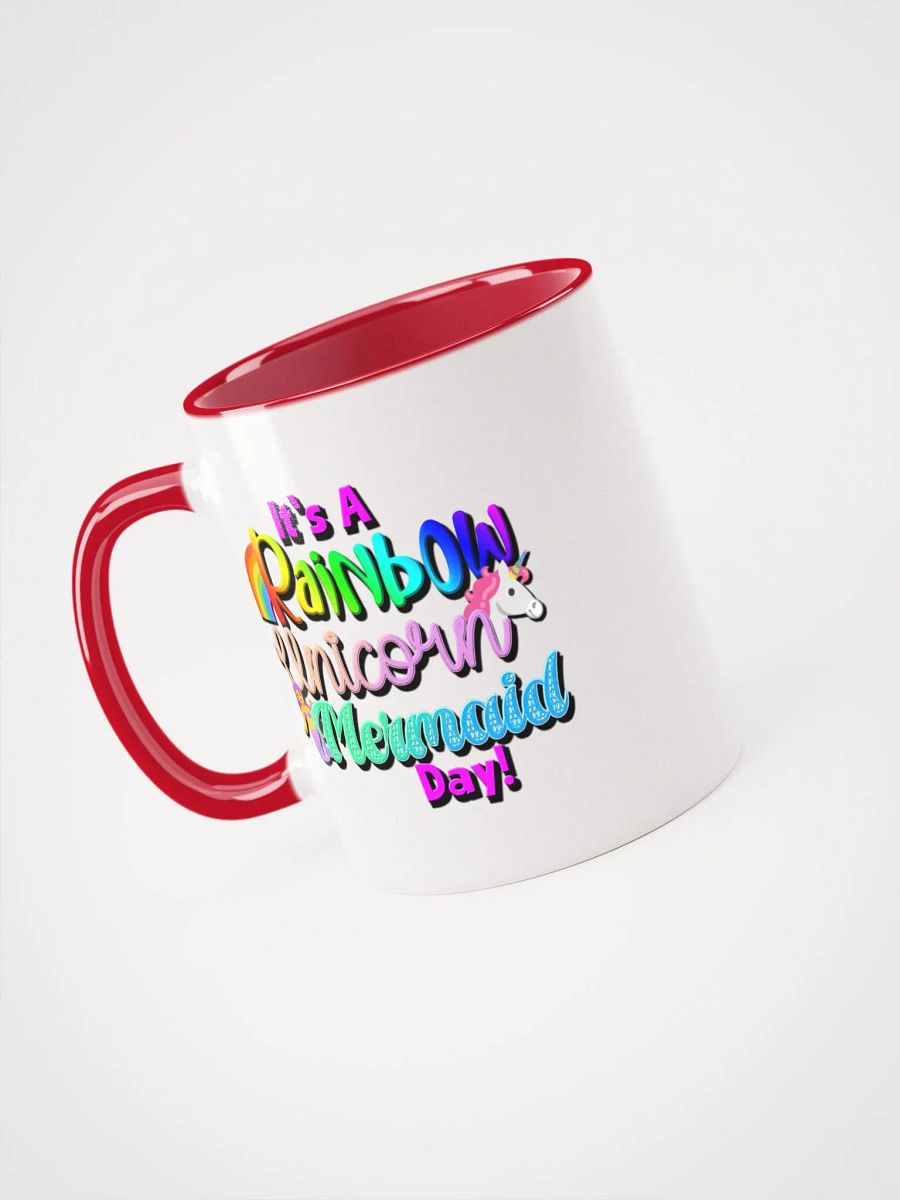 Rainbow Unicorn Mermaid Mug with Colour Inside product image (14)