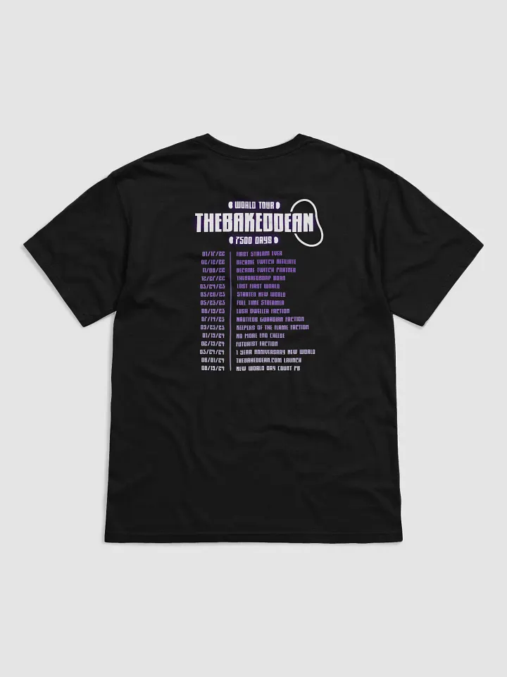 TheBakedDean World Tour Tee product image (2)