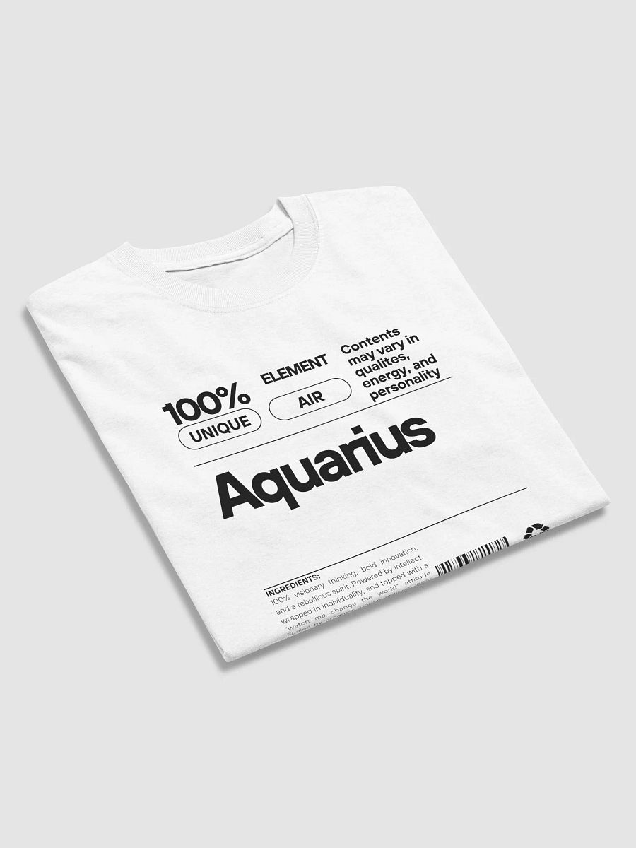 Rebel mind. Cosmic soul. Future in motion. Aquarius T-shirt product image (3)