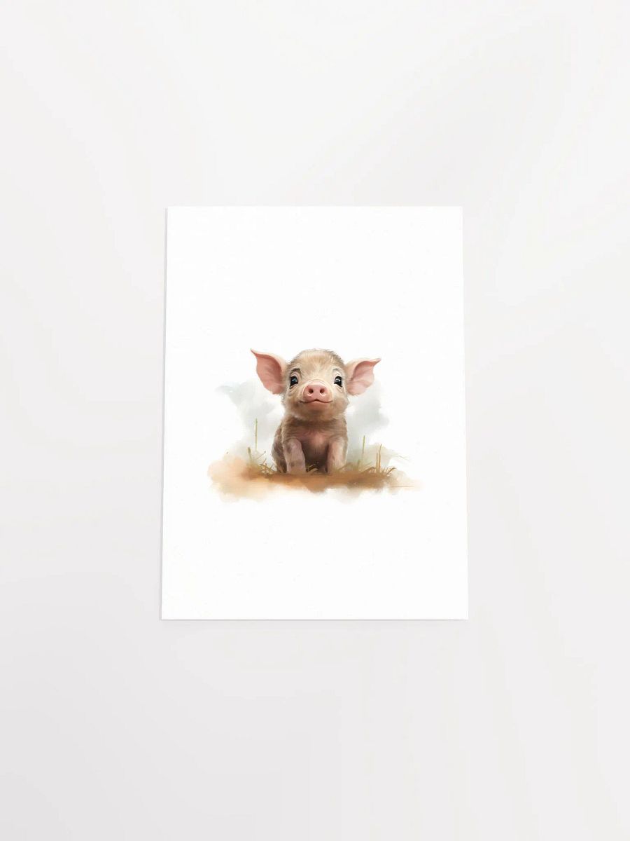 Cute Pig - Farm Animal Print product image (5)