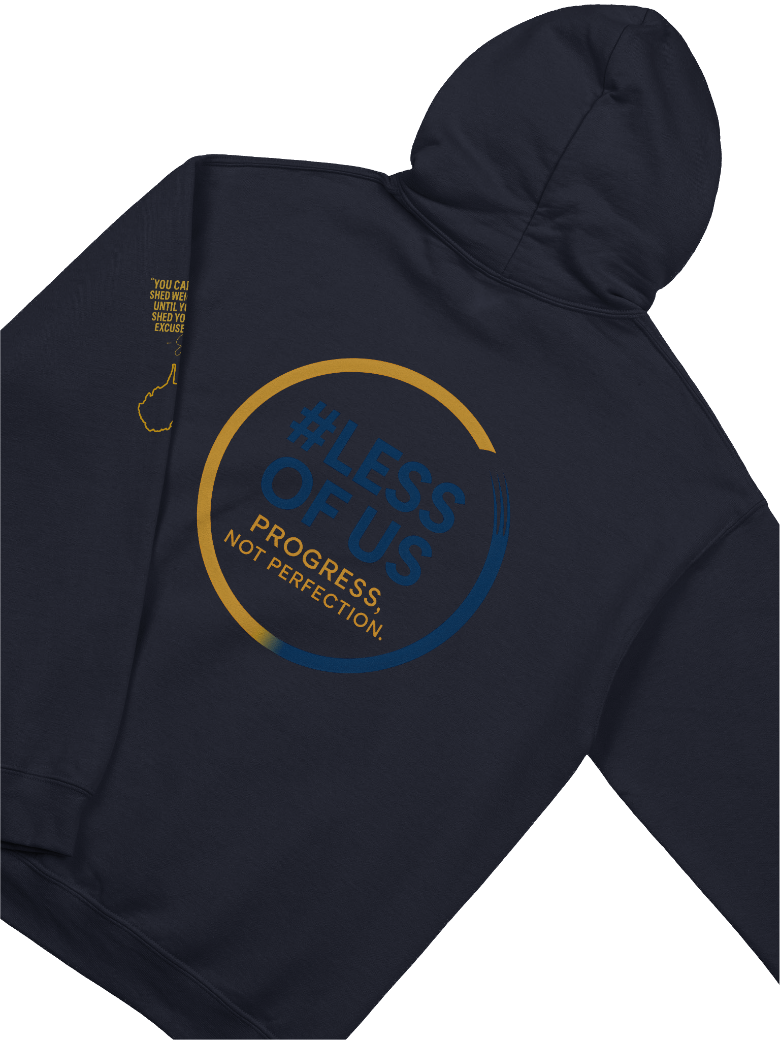 #LessOfUs Champion Hoodie – “Progress, Not Perfection” product image (4)