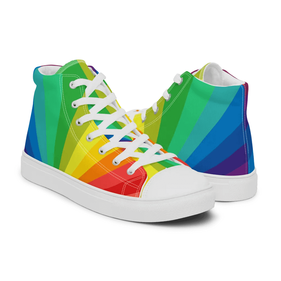 Woman's Trippy Rainbow High Tops product image (11)
