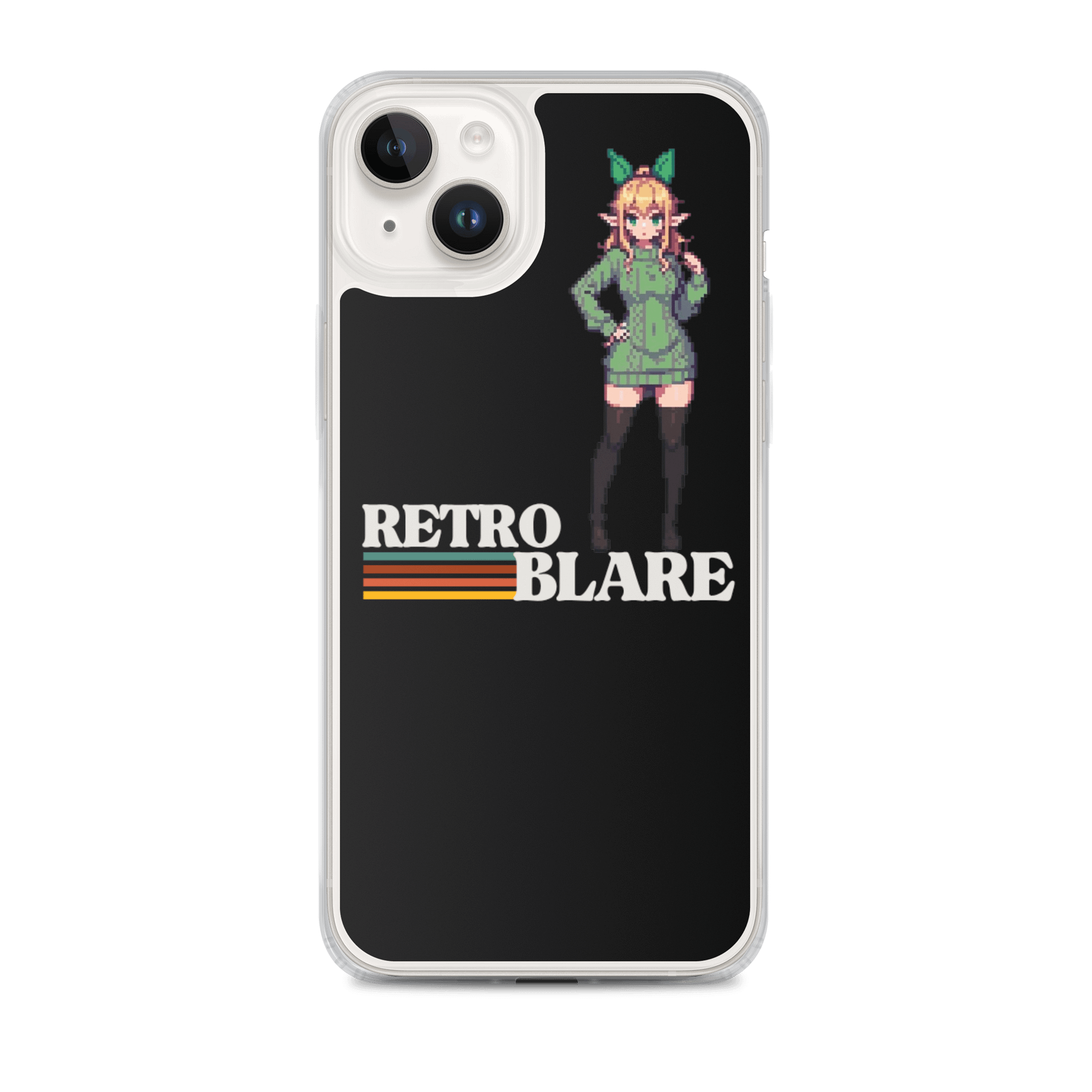Pixel Elf iPhone® Case: Retro Blare Edition product image (1)