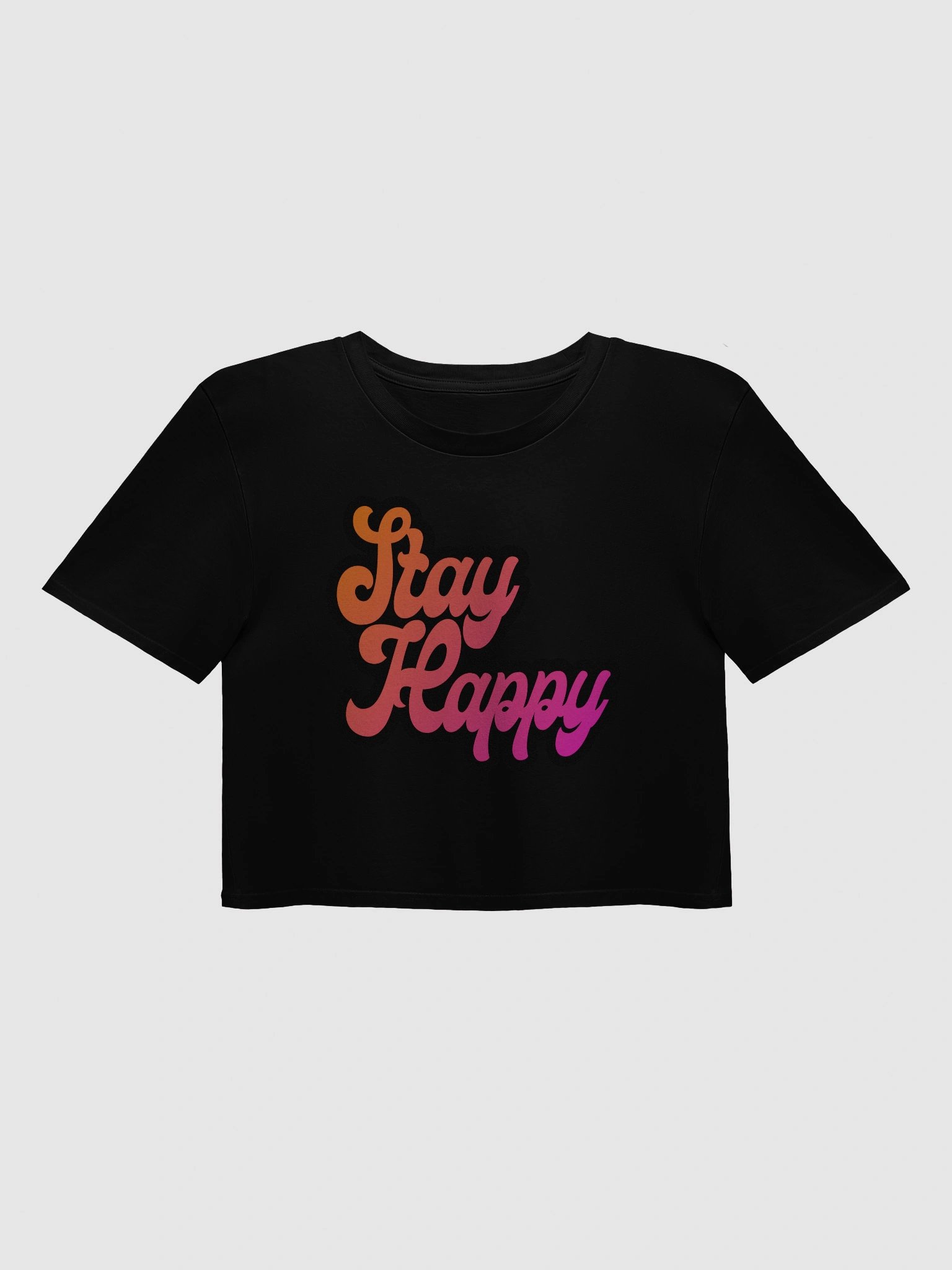 Stay Happy Cropped Tee product image (1)