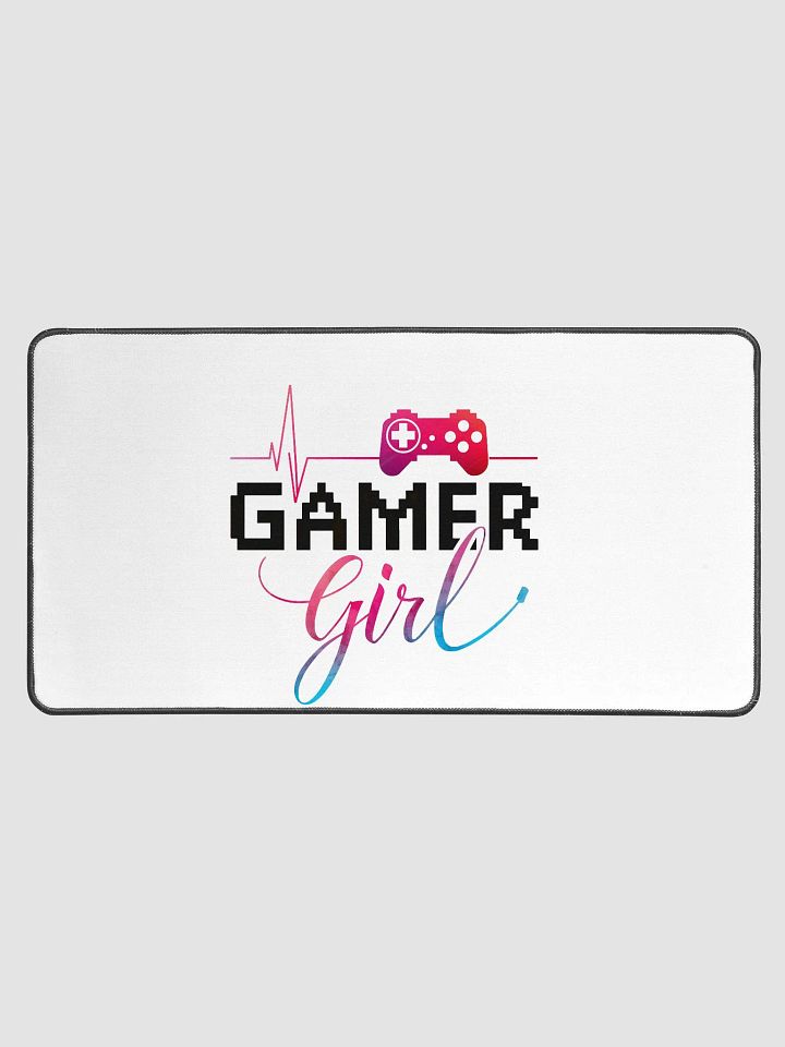Heartbeat Gamer Girl Desk Mat product image (1)