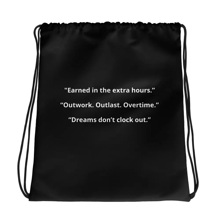 Motivationally Quoted String Bag product image (1)