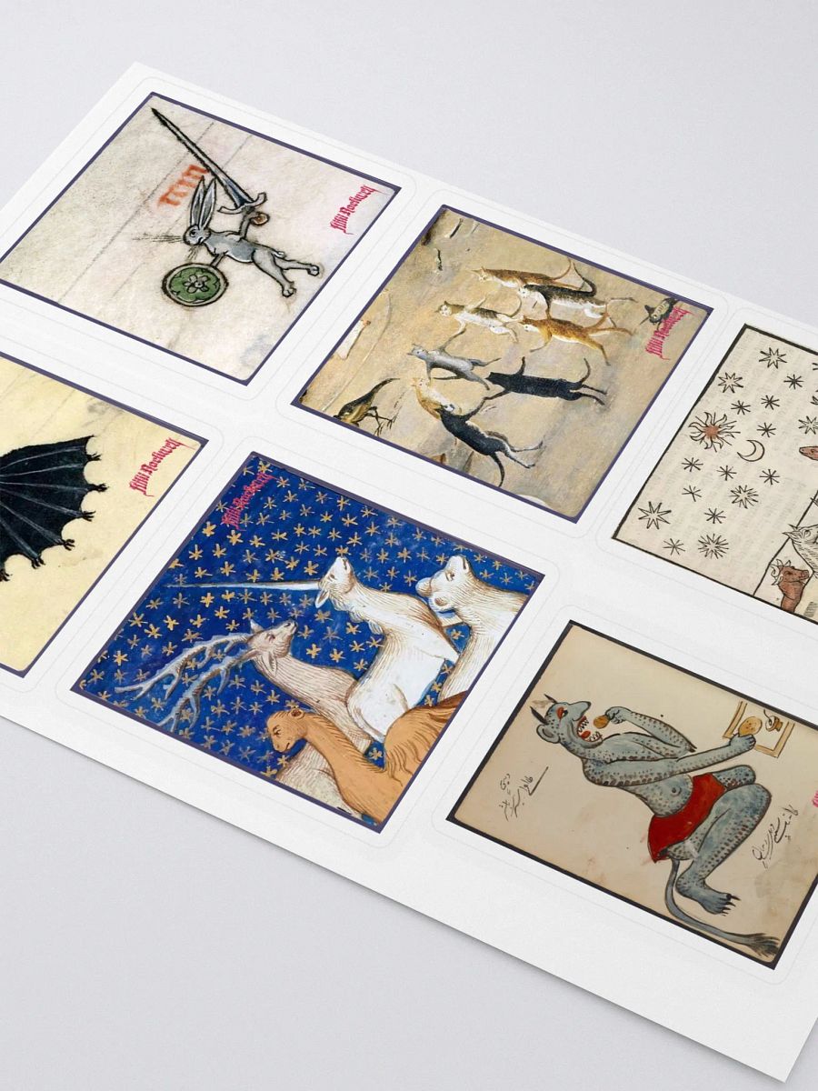 Medieval Animals Being Slightly Alarming Stickers product image (3)