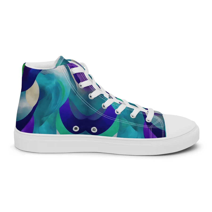 Ethereal Waves Women's High Top Shoes product image (5)