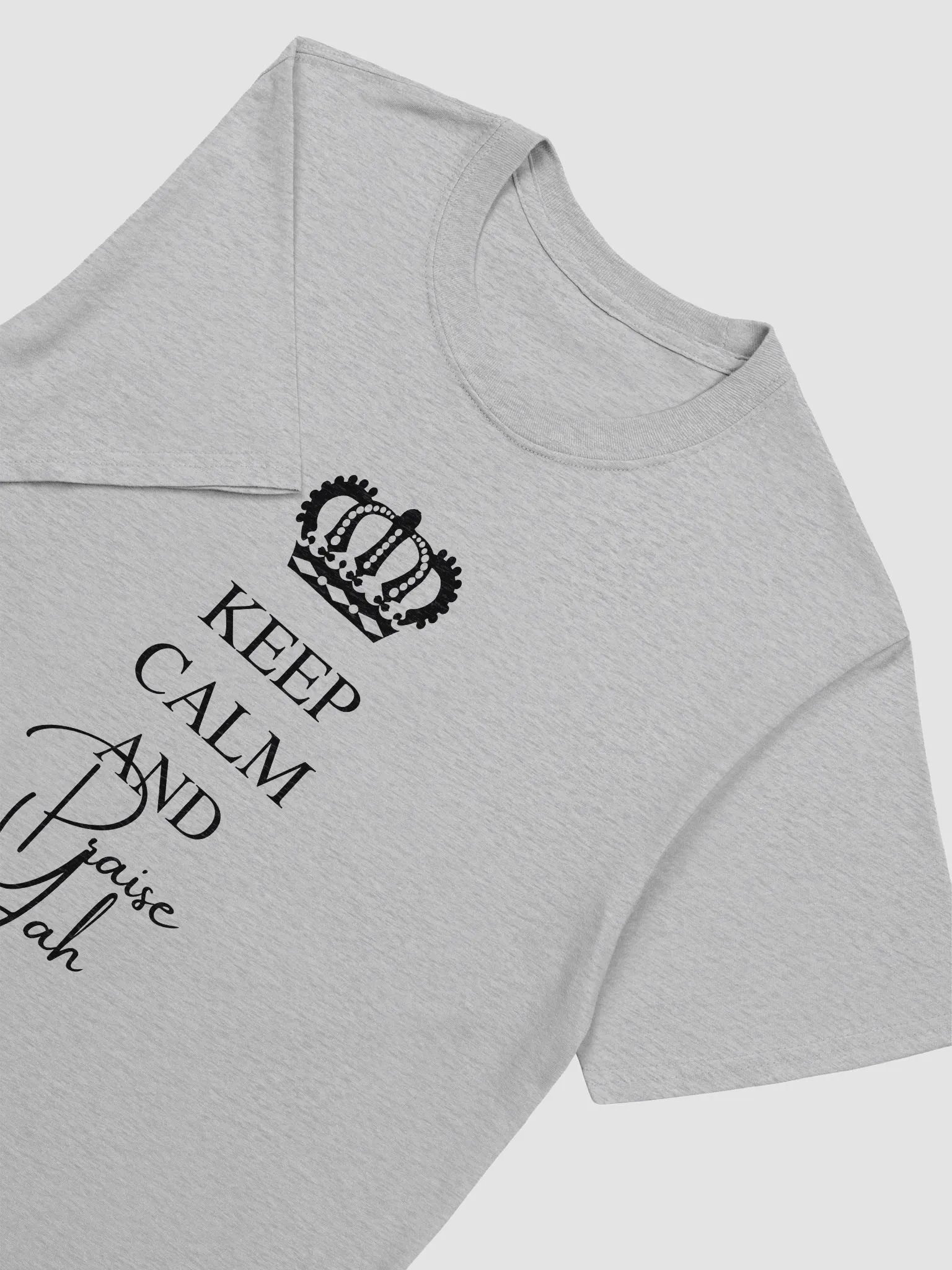Keep Calm And Praise Yah | Blck ltrs | T-Shirt Male product image (4)