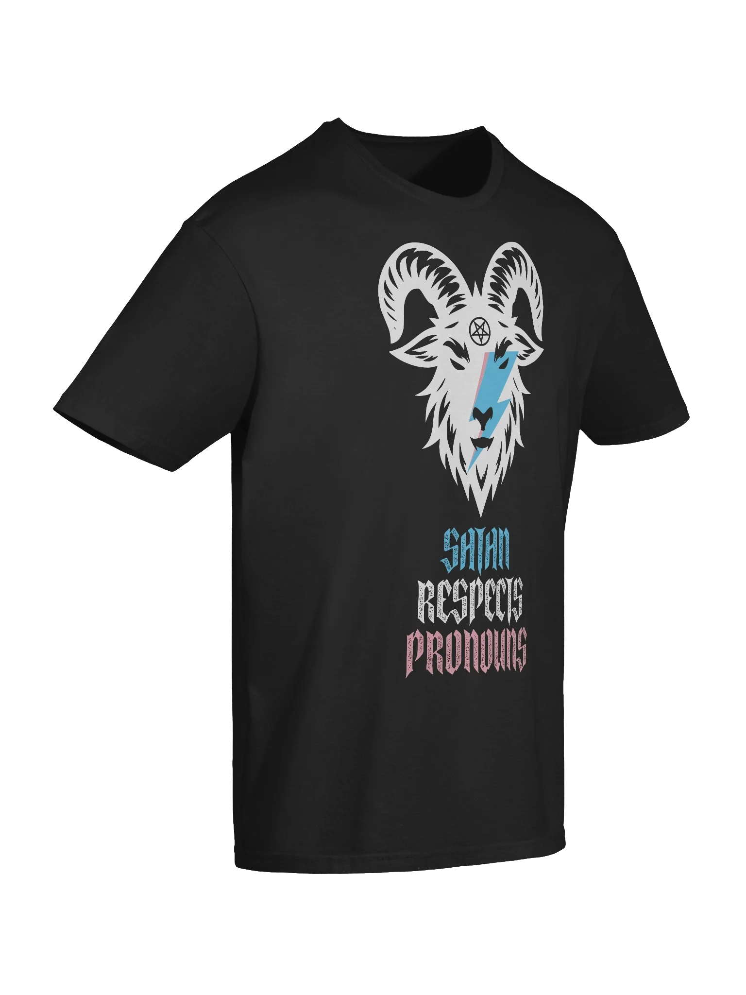 Satan Respects Pronouns Tee product image (10)