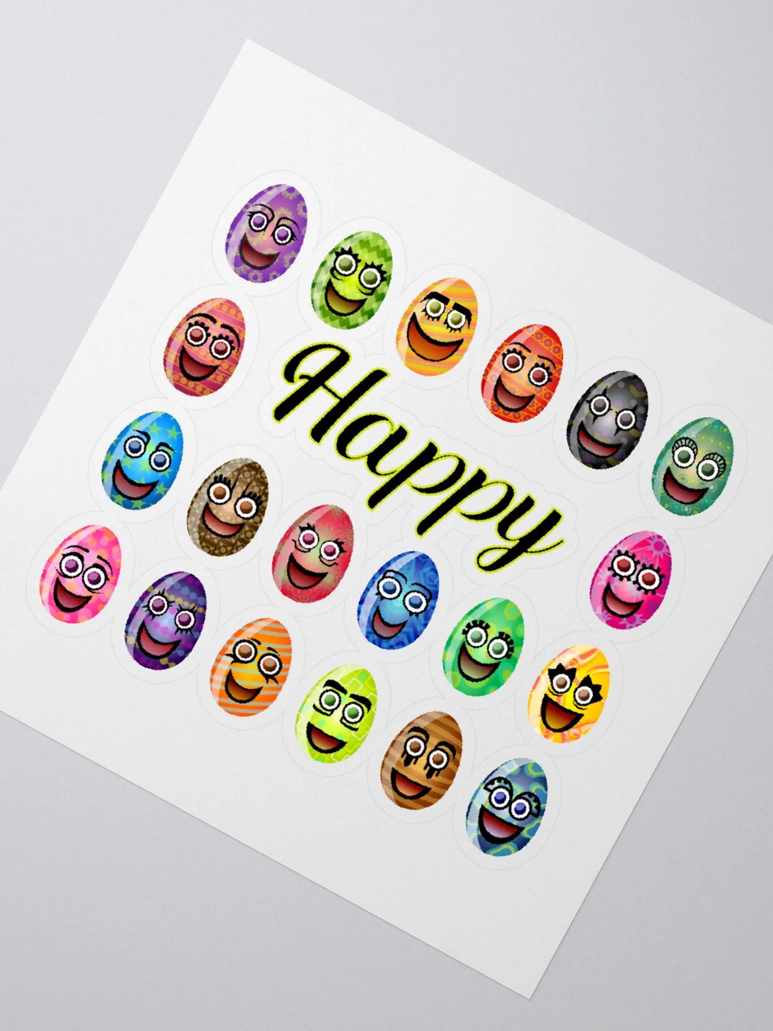 Happy Eggs Kiss Cut Stickers product image (5)