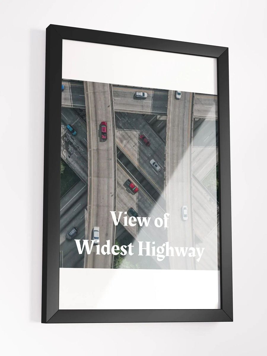 Widest Highway Framed High-Quality Matte Poster (in) product image (3)